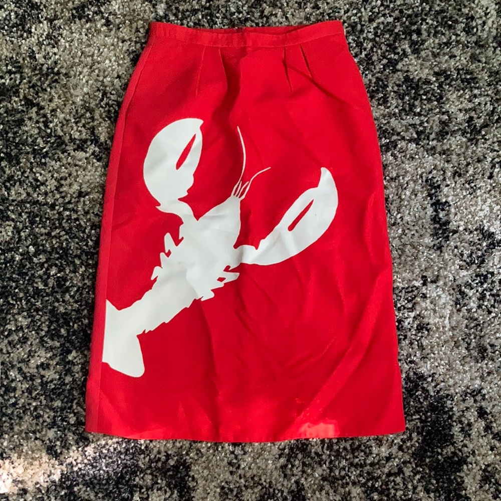 Lobster pencil skirt